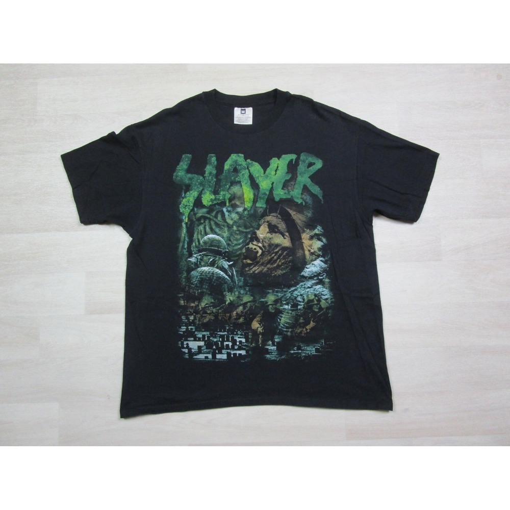 Vintage 90's SLAYER T Shirt (XL) Diabolus on Tour Winterland Tag Soldier Graphic